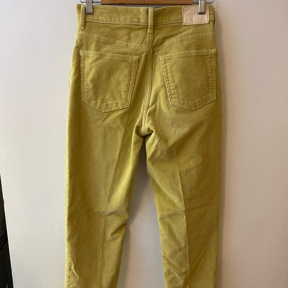 Everlane Muted Yellow Baby Cord Cheeky Yellow Crop Pants - Picture 6 of 9
